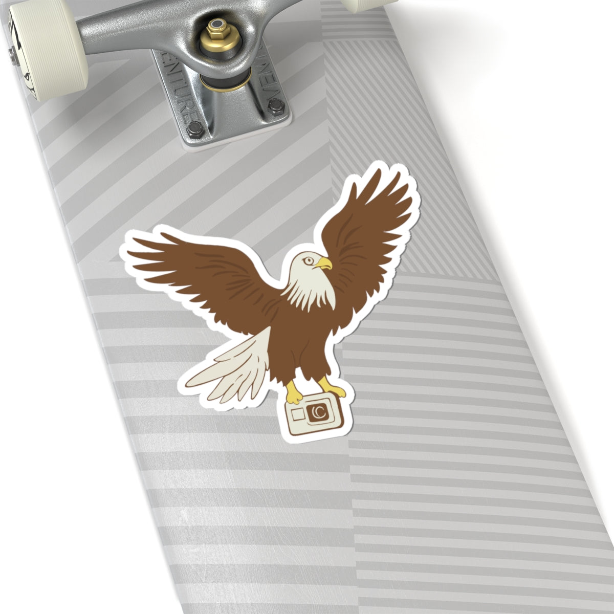 Eagle with Camera Kiss-Cut Stickers