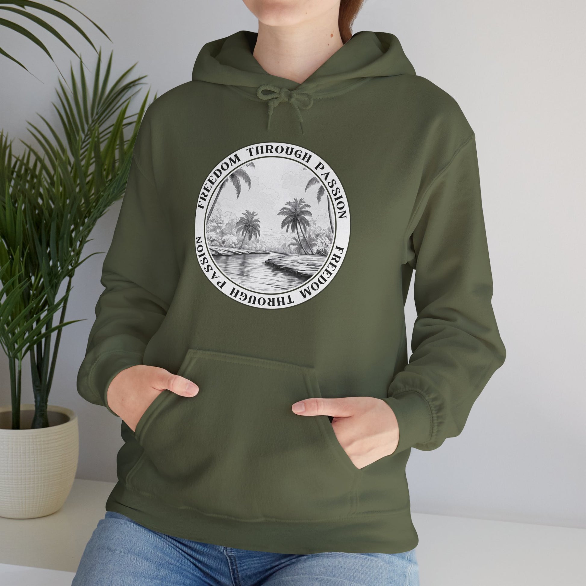 Freedom Through Passion Hoodie | Multiple Color Options, Unisex